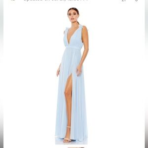 Size 2 Mac Duggal Light Blue dress. Worn once.